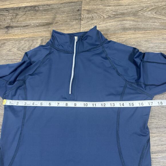 BloqUV Women's UPF 50 Sun Protective Mock Neck Top Size M Midnight Blue - Picture 4 of 13